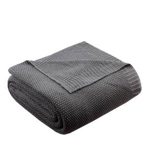 Threshold Queen Cable Knit Bedding Blanket